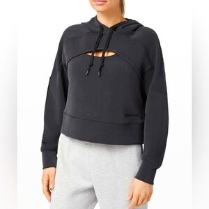 Lululemon Get Centred Crop Hoodie Black- Women's 6